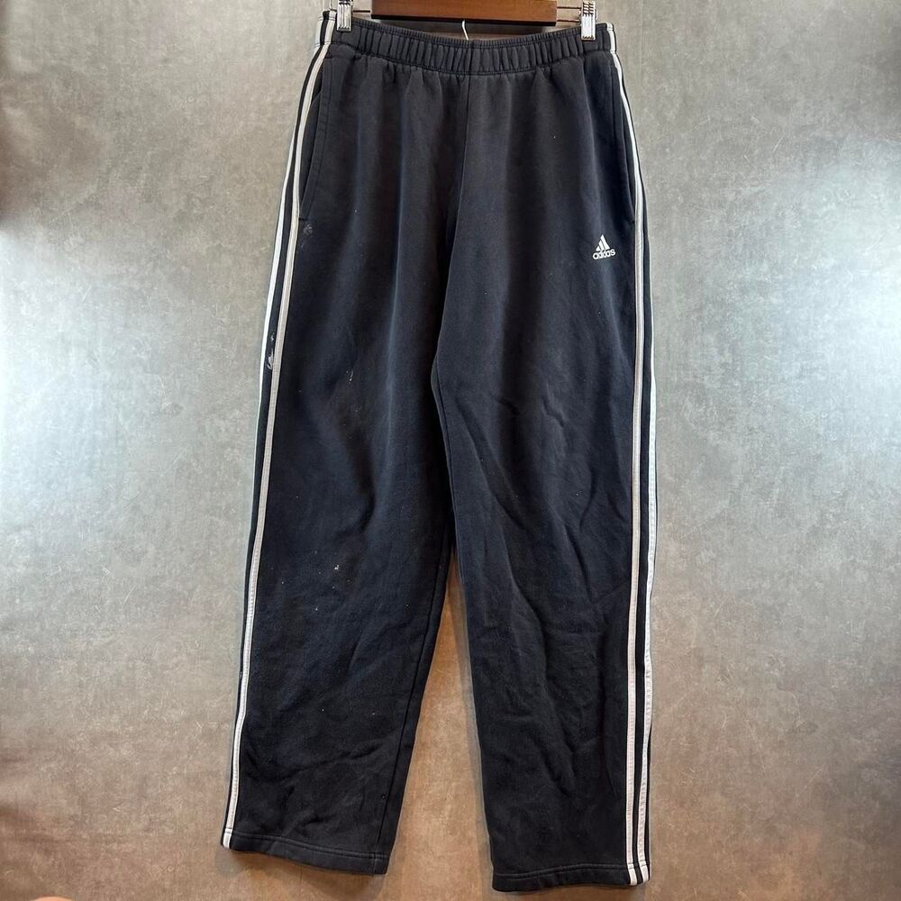 Adidas Men's Black and Grey Joggers-tracksuits